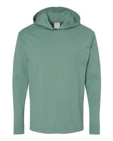 Unisex Garment-Dyed Jersey Hooded Long Sleeve T-Shirt - 11285