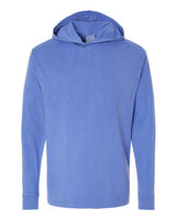 Unisex Garment-Dyed Jersey Hooded Long Sleeve T-Shirt - 11285