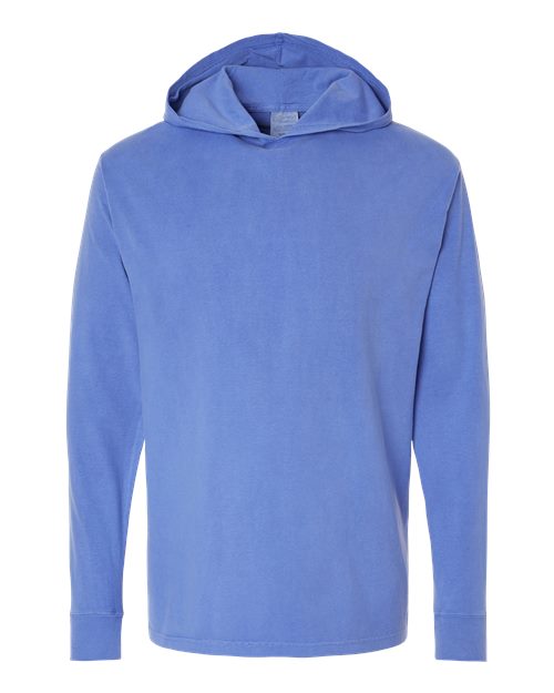 Unisex Garment-Dyed Jersey Hooded Long Sleeve T-Shirt - 11285