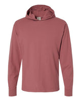 Unisex Garment-Dyed Jersey Hooded Long Sleeve T-Shirt - 11285