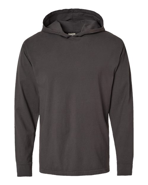 Unisex Garment-Dyed Jersey Hooded Long Sleeve T-Shirt - 11285