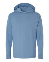 Unisex Garment-Dyed Jersey Hooded Long Sleeve T-Shirt - 11285