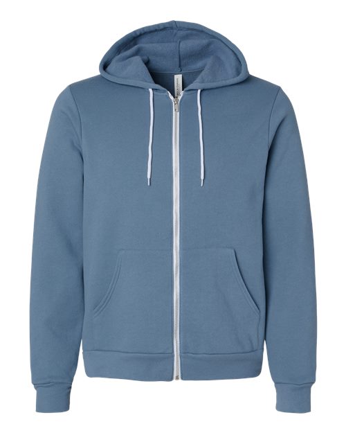 Unisex Sponge Fleece Full-Zip Hoodie Sweatshirt - 2769