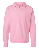 Unisex Garment-Dyed Polo Collar Sweatshirt - 11687