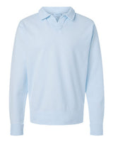 Unisex Garment-Dyed Polo Collar Sweatshirt - 11687