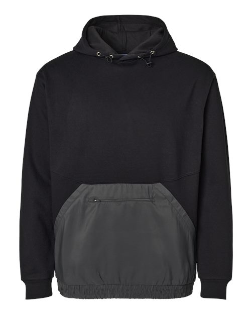 Unisex Mixed Media Hooded Sweatshirt - 11768