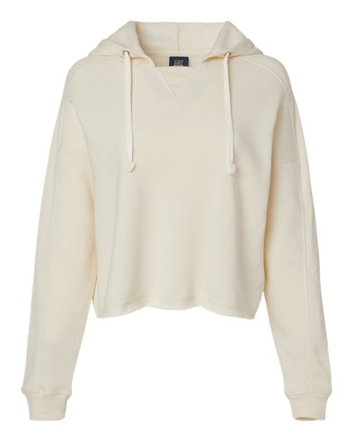 Women's Angel Fleece Crop Hooded Sweatshirt - 11769