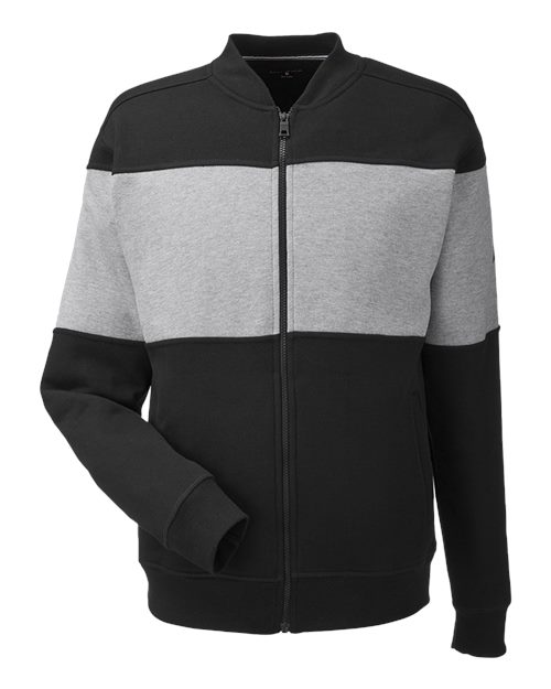Unisex Anchor Fleece Colorblocked Bomber Jacket - 12014