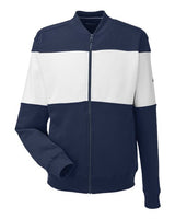 Unisex Anchor Fleece Colorblocked Bomber Jacket - 12014