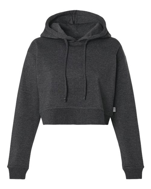 Women's Cropped Fleece Hooded Sweatshirt - 12367