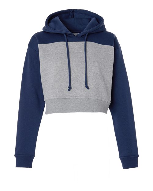 Women's Cropped Fleece Hooded Sweatshirt - 12367