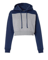 Women's Cropped Fleece Hooded Sweatshirt - 12367