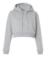 Women's Cropped Fleece Hooded Sweatshirt - 12367
