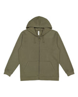 Unisex Full-Zip Fleece Hoodie Sweatshirt - 12396