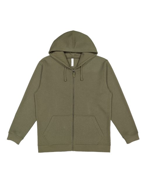 Unisex Full-Zip Fleece Hoodie Sweatshirt - 12396