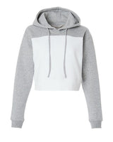 Women's Cropped Fleece Hooded Sweatshirt - 12367