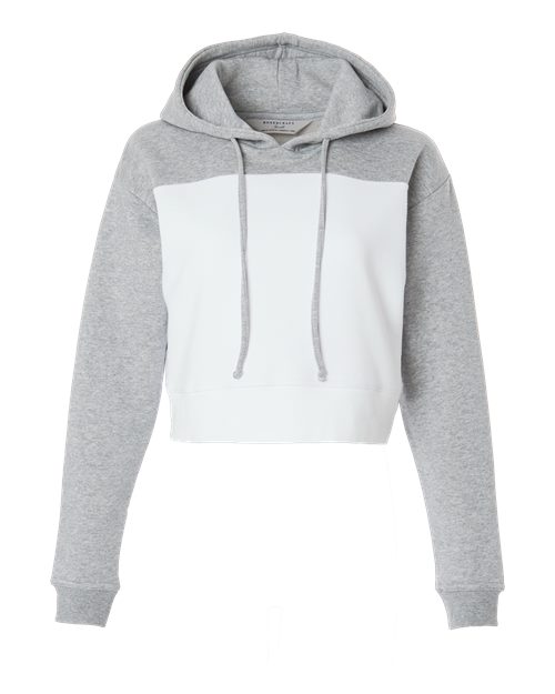 Women's Cropped Fleece Hooded Sweatshirt - 12367