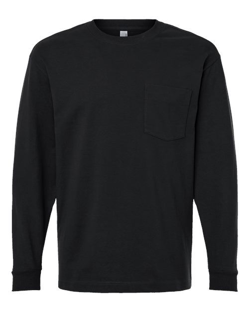 Unisex Super Heavyweight Long Sleeve Pocket Tee - 12438