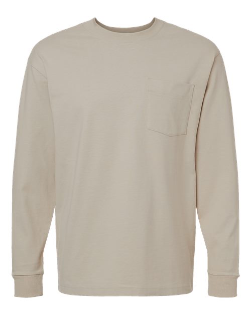 Unisex Super Heavyweight Long Sleeve Pocket Tee - 12438