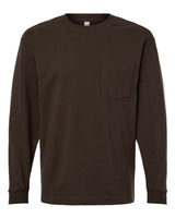 Unisex Super Heavyweight Long Sleeve Pocket Tee - 12438