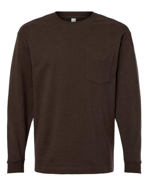 Unisex Super Heavyweight Long Sleeve Pocket Tee - 12438