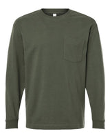 Unisex Super Heavyweight Long Sleeve Pocket Tee - 12438