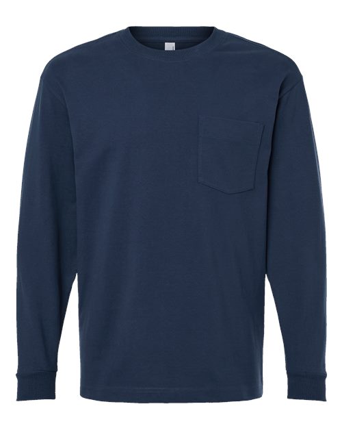 Unisex Super Heavyweight Long Sleeve Pocket Tee - 12438