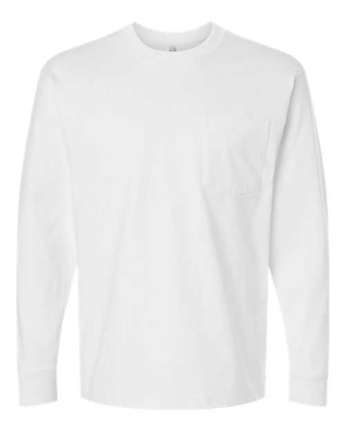Unisex Super Heavyweight Long Sleeve Pocket Tee - 12438