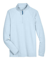 Men's CrownLux Performance® Clubhouse Micro-Stripe Quarter-Zip Pullover - 13184