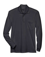Men's Pinnacle Performance Long Sleeve Piqué Polo with Pocket - 13186