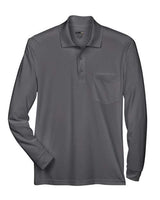 Men's Pinnacle Performance Long Sleeve Piqué Polo with Pocket - 13186