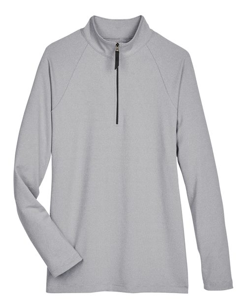 Women's CrownLux Performance® Clubhouse Micro-Stripe Quarter-Zip Pullover - 13187