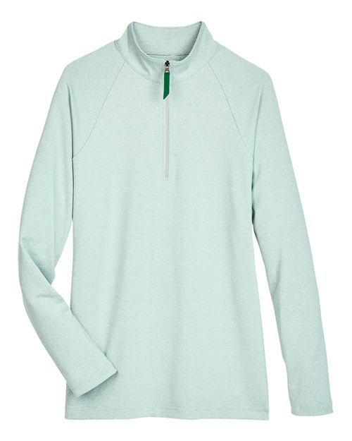 Women's CrownLux Performance® Clubhouse Micro-Stripe Quarter-Zip Pullover - 13187