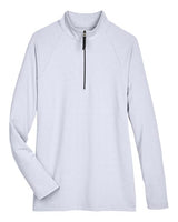 Women's CrownLux Performance® Clubhouse Micro-Stripe Quarter-Zip Pullover - 13187