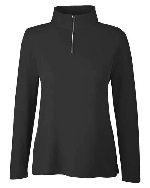 Women's Fusion ChromaSoft™ Pique Quarter-Zip Pullover - 13205