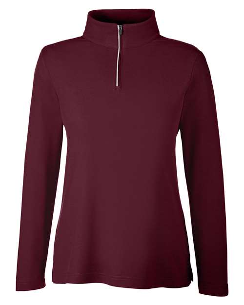 Women's Fusion ChromaSoft™ Pique Quarter-Zip Pullover - 13205