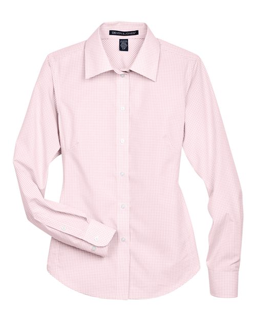 Women's Crown Collection® Gingham Check Woven Dress Shirt - 13243