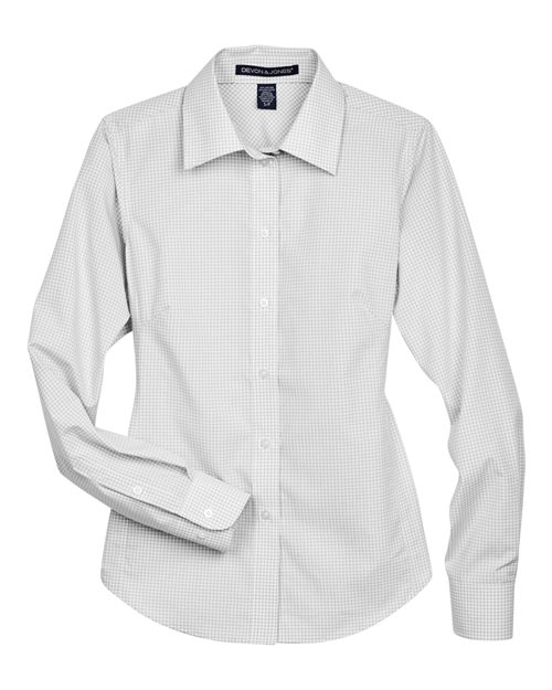 Women's Crown Collection® Gingham Check Woven Dress Shirt - 13243