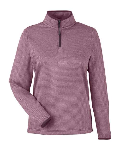 Women's Venture Heathered Stripe Quarter-Zip Pullover - 13267