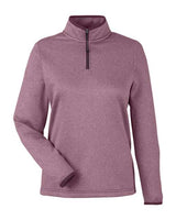 Women's Venture Heathered Stripe Quarter-Zip Pullover