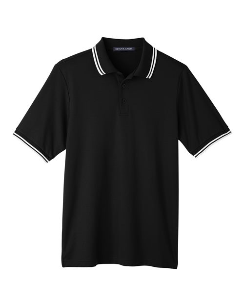 Men's CrownLux Performance® Plaited Tipped Polo - 13273