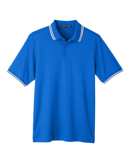 Men's CrownLux Performance® Plaited Tipped Polo - 13273