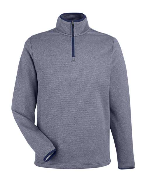 Men's Venture Heathered Stripe Quarter-Zip Pullover - 13283