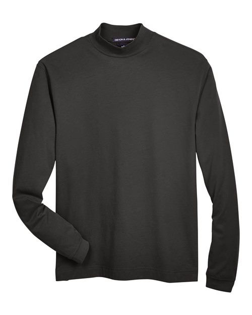 Unisex Sueded Jersey Mock Neck T-Shirt - 13285