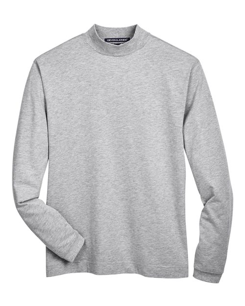 Unisex Sueded Jersey Mock Neck T-Shirt - 13285