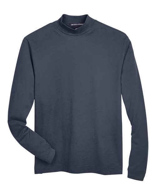 Unisex Sueded Jersey Mock Neck T-Shirt - 13285