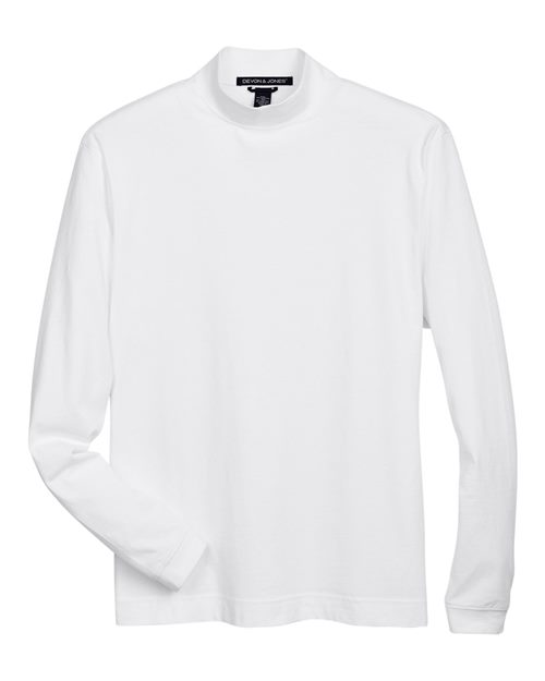 Unisex Sueded Jersey Mock Neck T-Shirt - 13285