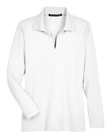 Women's CrownLux Performance® Plaited Long Sleeve Polo - 13286