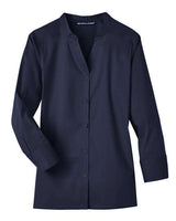 Women's Crown Collection® Stretch Broadcloth Three-Quarter Sleeve Blouse