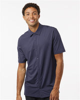 Men's Full Button Down Short Sleeve Shirt - 11962